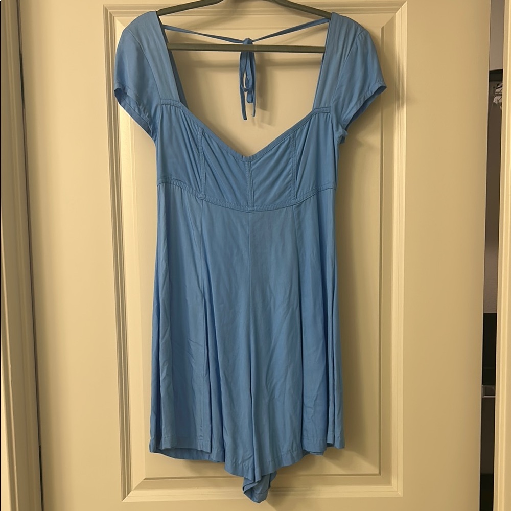 Blue Women's Sleepwear Romper
